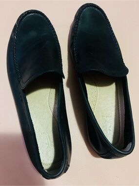 Classic Black Frye Leather Men's Loafers